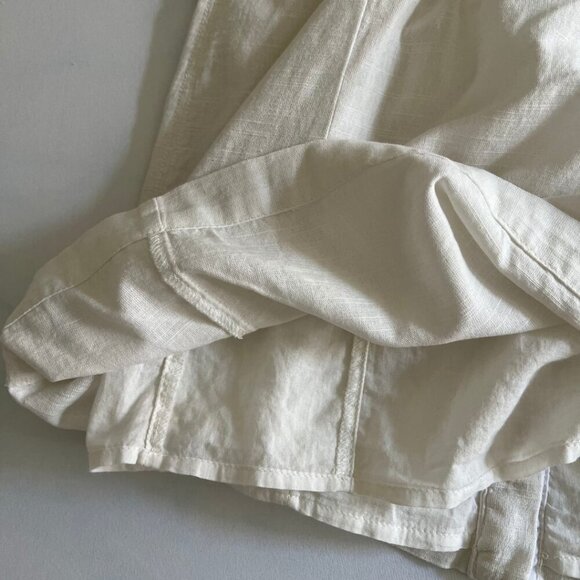 Urban Outfitters Ivory Linen Corset Milkmaid Mini Dress - Picture 7 of 8